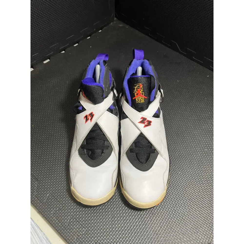Nike Air Jordan 8 Retro Three-Peat‎ 305368-142 White Black Concord Infrared 7Y